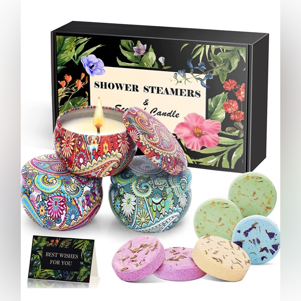 Shower steamers and candle set